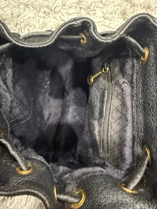 Gucci Mini Bamboo Backpack in Black Suede Leather - Picture 10 of 16